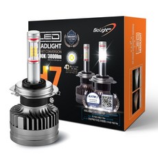 튜닝인증부품 바이오라이트 4면 합법 LED 전조등 헤드라이트 (1 Set), PIN-Type, 2개, H7 PIN-Type, 2개, H7
