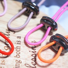 [1SET 5마] 의류부자재 12본 엘라스트링 고무줄 헤어악세사리 재료 머리끈 재료, 33, 1개