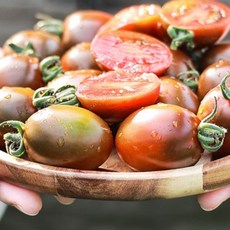 [산지직송] 명품 고당도 짭짤이 대저 흑대추 방울토마토, 1박스, 1kg