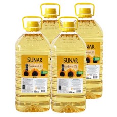 수날 해바라기유 18L (4.5L X 4EA) (씨앗NON-GMO), 4개, 4.5L