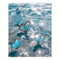 그림 하루 DIY 명화 그리기 풍경 캔버스형 40x50 모음, 01. 윤슬을 품은 나비, 1개