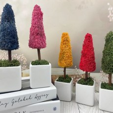 스칸디아모스 삼각 모스 트리 나무 화분, 1개, 씨클라멘