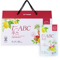 디티팜 레비씨 레몬즙 ABC주스 NFC저온착즙 사과 비트 당근 클렌즈 건강주스 6BOX(180포), 180개, 80ml