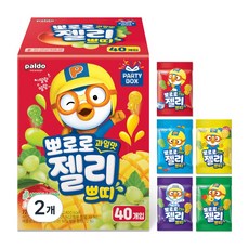 팔도 뽀로로 과일맛 젤리 쁘띠 40p, 720g, 2개