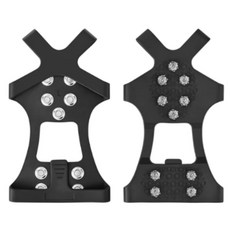 브레베네 미끄럼방지 아이젠 10핀 스파이크, 1세트, 블랙