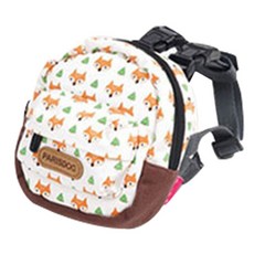 ParisDog 狗狗角色後背包胸背帶, 狐狸白