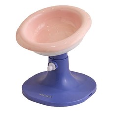 미우프 강아지 고양이 높이조절 밥그릇 물그릇, 1개, 스퀘어+블루핑크