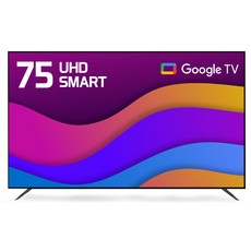 티브이지 구글 4K UHD 스마트TV 제로베젤 에너지효율1등급, 75인치, 75UHD SMART, 스탠드형, 방문설치