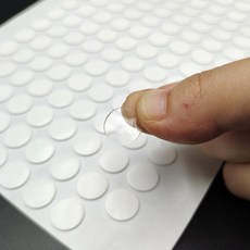 예삐스토어 원형 논슬립 스티커 가구 부착 테이프 밀림 방지 패드 미끄럼 양면 고무, 투명 1cm-70p, 1개
