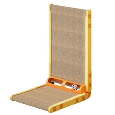 멍냥코코 L자형 3in1 장난감 리필용 스크래쳐 본품+리필, 1개, 옐로우