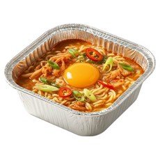 라면용기 은박라면용기, 100개, 1개