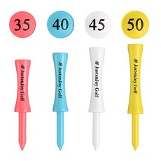 제이제이홈 골프티 골프티꽂이 명품 대나무, 옐로우, 50개 옐로우, 50개