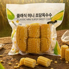 국내산 첨가물없는 미니 초당옥수수 캠핑간식, 1개, 미니 초당옥수수 300g