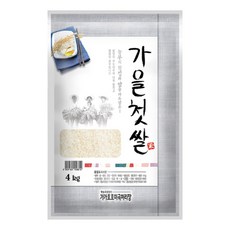 가가호호 가을첫쌀 백미 보통등급, 4kg, 4개
