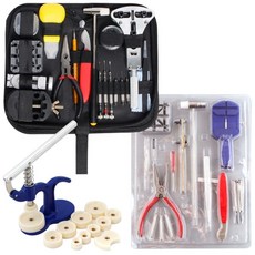 KCJ 시계수리공구세트 시계줄공구 손목시계수리공구 스프링바 시계덮개 클램프 배터리 건전지 시계줄 교체 오프너 뚜껑 핀