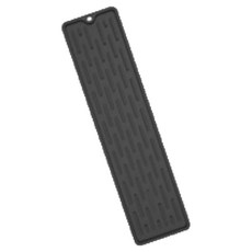 싱크대 주방 건조 실리콘 물빠짐매트, 1개, 블랙