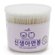 피그비 신생아 면봉, 600개입, 1개