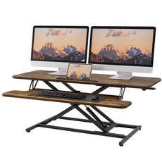 Ergomaker 모션 데스크 에어 리프트 높이조절 테이블 스탠딩 책상 106*40cm, 복고