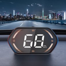 자동차 헤드업 디스플레이 거치대 차량용 HUD 고화질 실시간 속도계 티맵 연동 간편 설치 안전 운전 보조 장치 G22, 1개, 모든 차종에 적용 가능