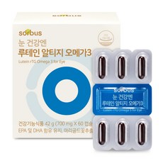 sorbus Omega 3葉黃素膠囊, 60顆, 1盒