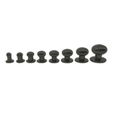 몽크 솔트레지 솔트리지 가방 스트랩 고리 가죽공예 재료, 10개, 8mm(블랙)