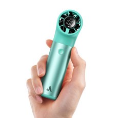Aecooly 휴대용 미니 선풍기 초강력 급속 냉각 대용량 무선 고속 손선풍기, 그린, Aero Ultra, 1개