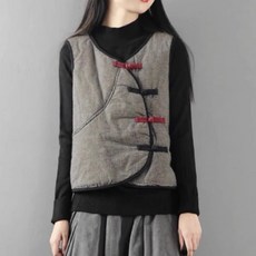 쌍천 겨울 여성생활복 조끼 빈티지 조끼 A25092301