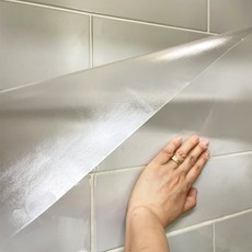 타일 얼룩 오일 방지 투명 시트지 45 x 100 cm, 3개