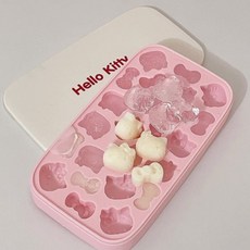 [2사이즈] 엘리야 귀여운 얼음 트레이 캐릭터 얼음틀 빵틀 아이스트레이 세트 홈 베이킹 다용도 고온 저온 실리콘 몰드, 1개, 트레이+뚜껑