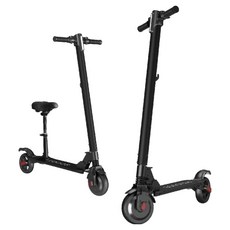 로드메이트 초경량 전동 킥보드 접이식 배달 대리기사, 24V, 시트 블랙 20-30km