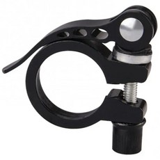 MIZUCOS 원터치 자전거 안장 클램프 자전거 시트 클램프 안장레버 조임쇠, 블랙31.8mm, 1개