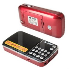 [JEREBO] 제레보 국민 효도라디오 JEREBO MAC-010 제레보 HI-FI MP3 라디오 쿵짝쿵짝 뽕짝 트로트 노래 휴대용 등산 조깅 라이딩, 01_빨강