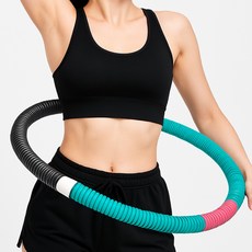 [전신 사용가능/7일만에 효과!!!] 1/1+1 신제품 소프트 훌라후프 다이어트 및 체형 관리 허리라인 뱃살 다이어트 슬림 스프링 훌라후프, 1개, 핑크, 1.5kg