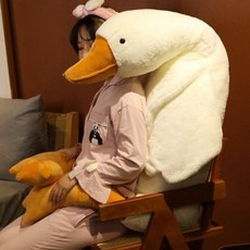 다루미 거위 바디필로우 롱쿠션 동물인형 쿠션