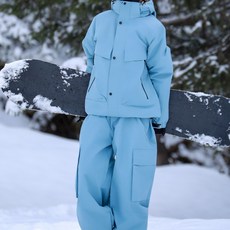 남녀공용 스노우보드복 세트 방풍 방수 보온 스키복