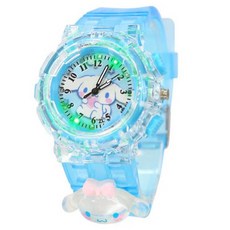 NEW 3D 빤짝빤짝 발광시계 산리오시계 사나모롤 쿠로미 마이멜로디 초등학생 유치원 어린이집 각종학원 입학 졸업 생일 교회선물로 좋아요(국내당일발송)