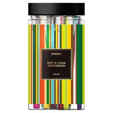 쿤달 딥 클린 탄력 이중미세모 칫솔 부드러운모, 12개입, 1개