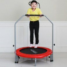 핏분 접이식 트램폴린 밴드형 실내 유아 성인 유산소 점핑보드 운동기구 무소음 100kg, 색상랜덤