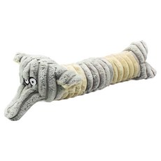 퍼피드림 강아지 골덴 길쭉이 3형제 장난감 인형, 그레이, 1개