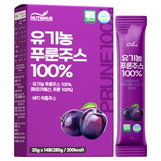 뉴트리너스 NFC 유기농 푸룬주스 푸룬즙 스틱, 20g, 1박스