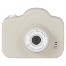 이지드로잉 셀카 어린이 카메라 키즈 유아 미니 레트로 디토 카메라, 뉴키즈카메라_크림+SD카드 있음, 1개