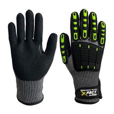 핸드맥스 엑스팩트 프로 F 등급 충격보호 안전장갑 방진 방유 스마트폰 터치 가능 작업용 장갑, 1세트