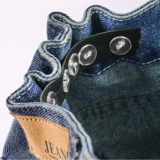 안보이는 바지 허리 줄이기 키트+바지 고무줄 끼우개 츄리닝 후드 수선, 검정21cm, 1개