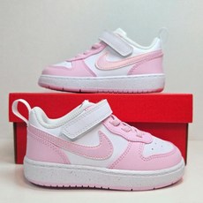 나이키 코트버로우 베이비 핑크 운동화 리크래프트 찍찍이 키즈 신발 유아 아동 스니커즈 양말제공