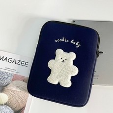 [히어로즈마트] 곰돌이 파우치 귀여운 노트북 태블릿 파우치 쿠키베어 데일리 케이스