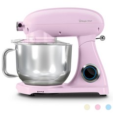 매직쉐프 가정용 반죽기 제빵 카페 거품기 스탠드믹서 홈베이킹 믹서기, 핑크 MESM-S1200PK