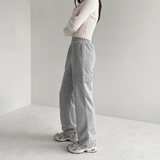 라르고비에 카고포켓 트레이닝 조거팬츠 2WAY 스트링 와이드 바지[기장3종]