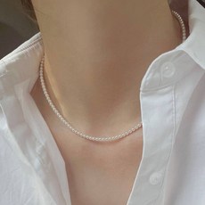 스와로브스키 2mm 3mm 4mm 925실버 진주목걸이 초커 은 목걸이 패션의류/잡화/여성패션 반품 최저가 38,250원 로켓배송