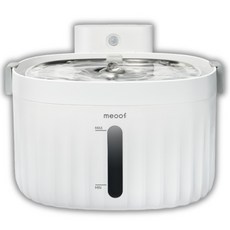 meoof 無線寵物飲水機 2L, 充電版(不鏽鋼水盤）, 1個
