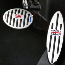 [ 도우팩토리 ] 미니쿠퍼 악세사리 알루미늄 스포츠 페달 커버, MINI로고, 2P, 크롬